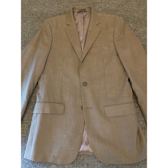 Nautica Slim Fit Sport Coat Mens 38L Mid-Brown/Taupe Two-Button Jacket Blazer - Picture 7 of 16